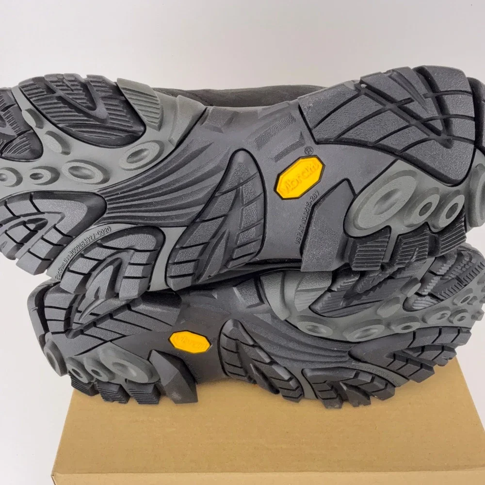 Merrell Moab Adventure Mid WP Men Black Waterproof Hiking Boots J91815W Size 9.5